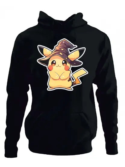 Pichachu Baskılı Hoodie