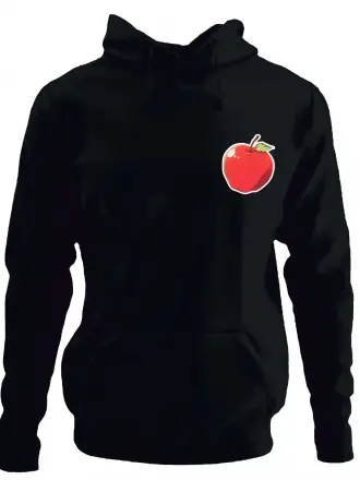 Elma Baskılı Hoodie