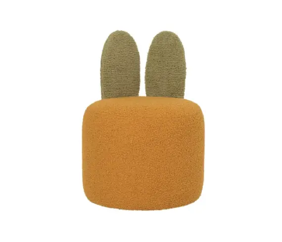 Bani Tavşan Kulaklı Puf Safran/Yeşil thumb