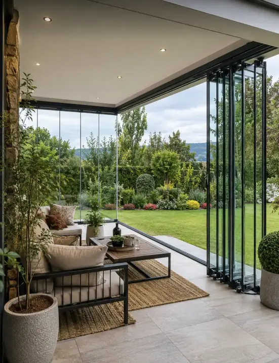 Katlanır Cam Balkon Sistemi