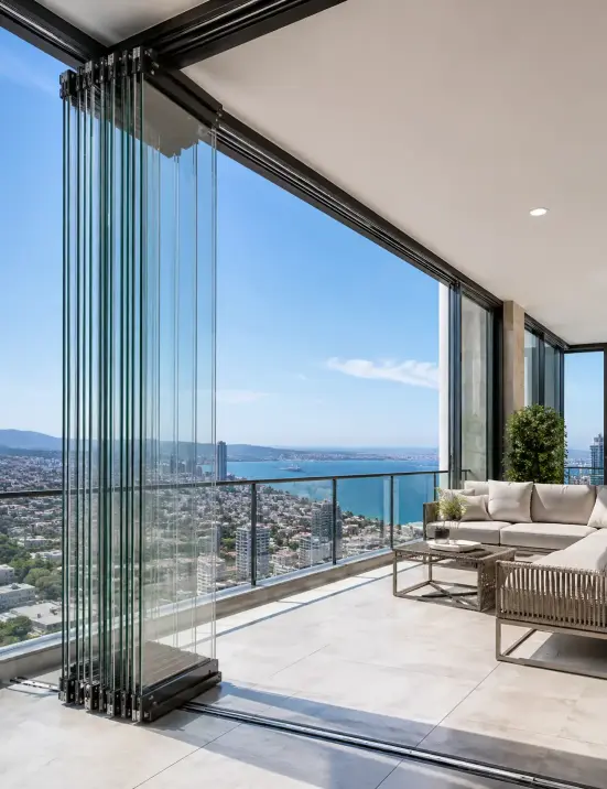 Katlanır Cam Balkon Sistemi